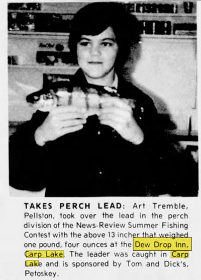 Dew Drop Inn - Oct 16 1973 Perch Champ (newer photo)